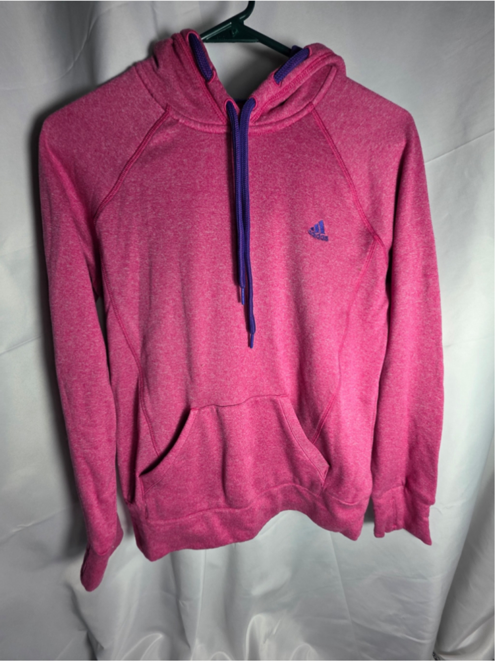 Women's Adidas Climawarm Hoodie Pink Purple M athleisure workout fall trendy